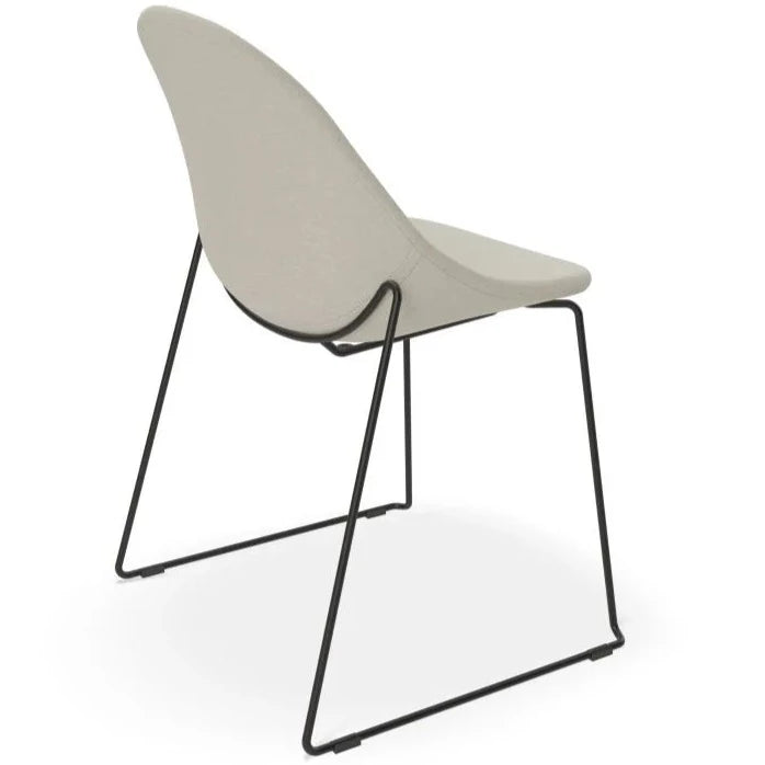 Forest Bliss Sled Base - Black Dining Chair