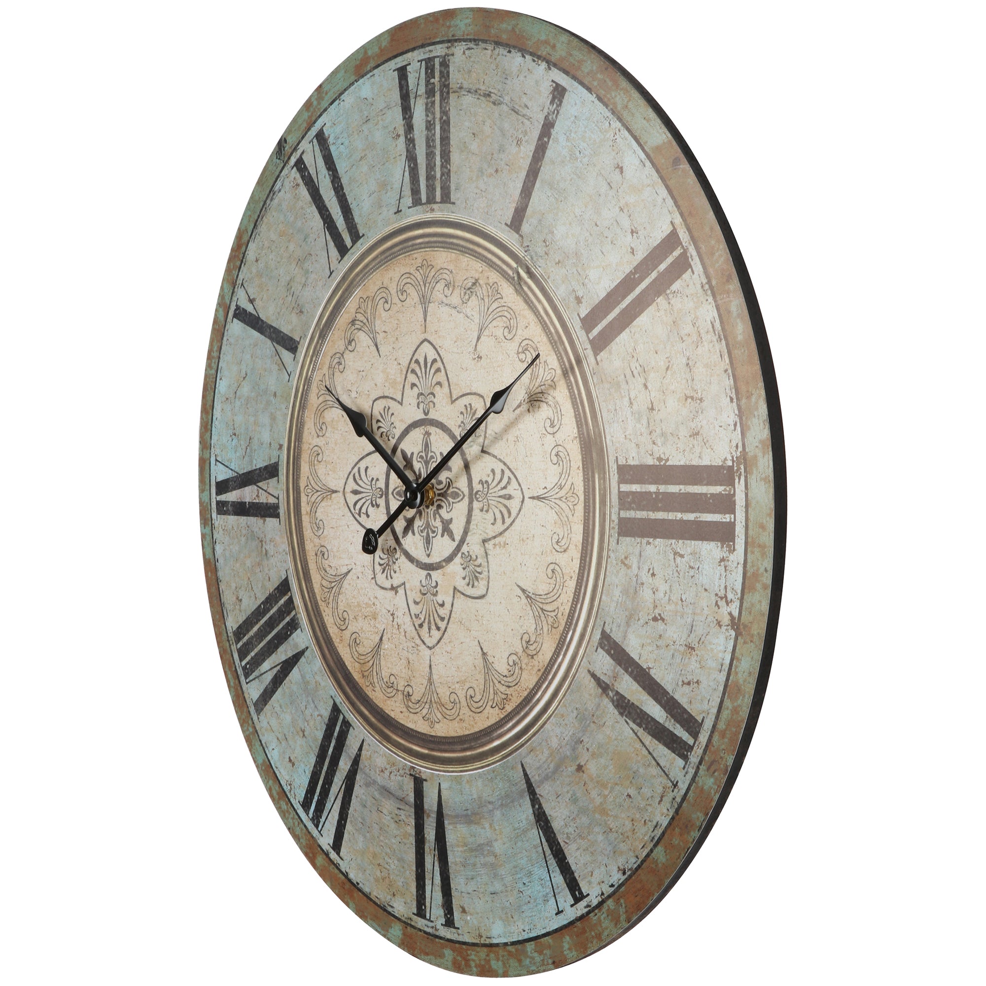 French Provincial Fleur Wall Clock 60cms