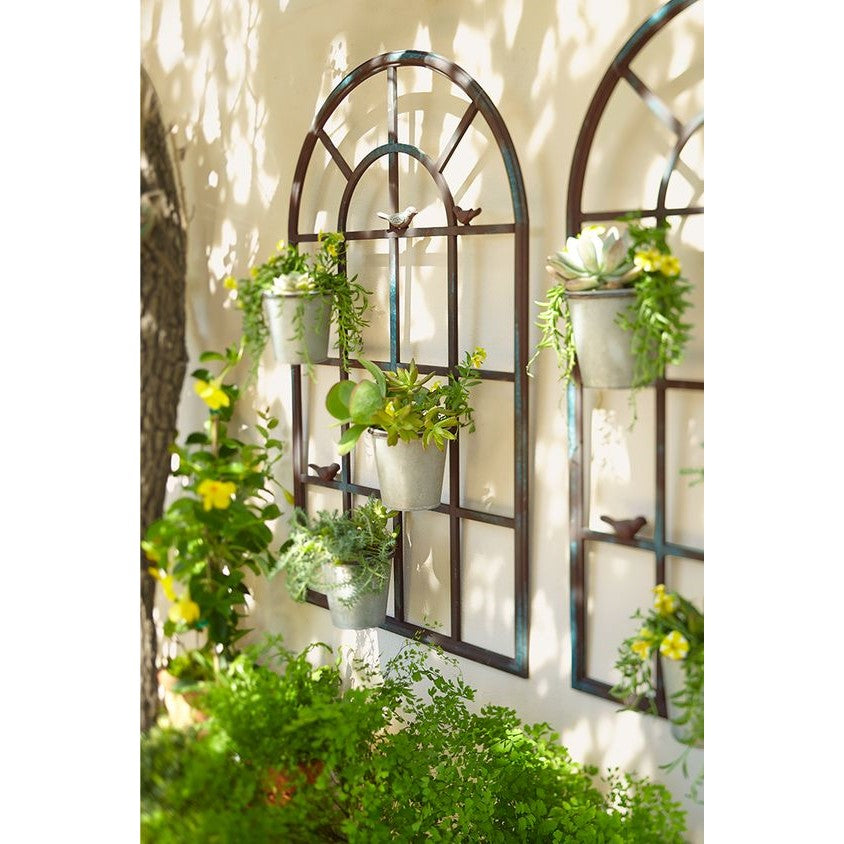 French Window Wall Art With Removeable Potholders