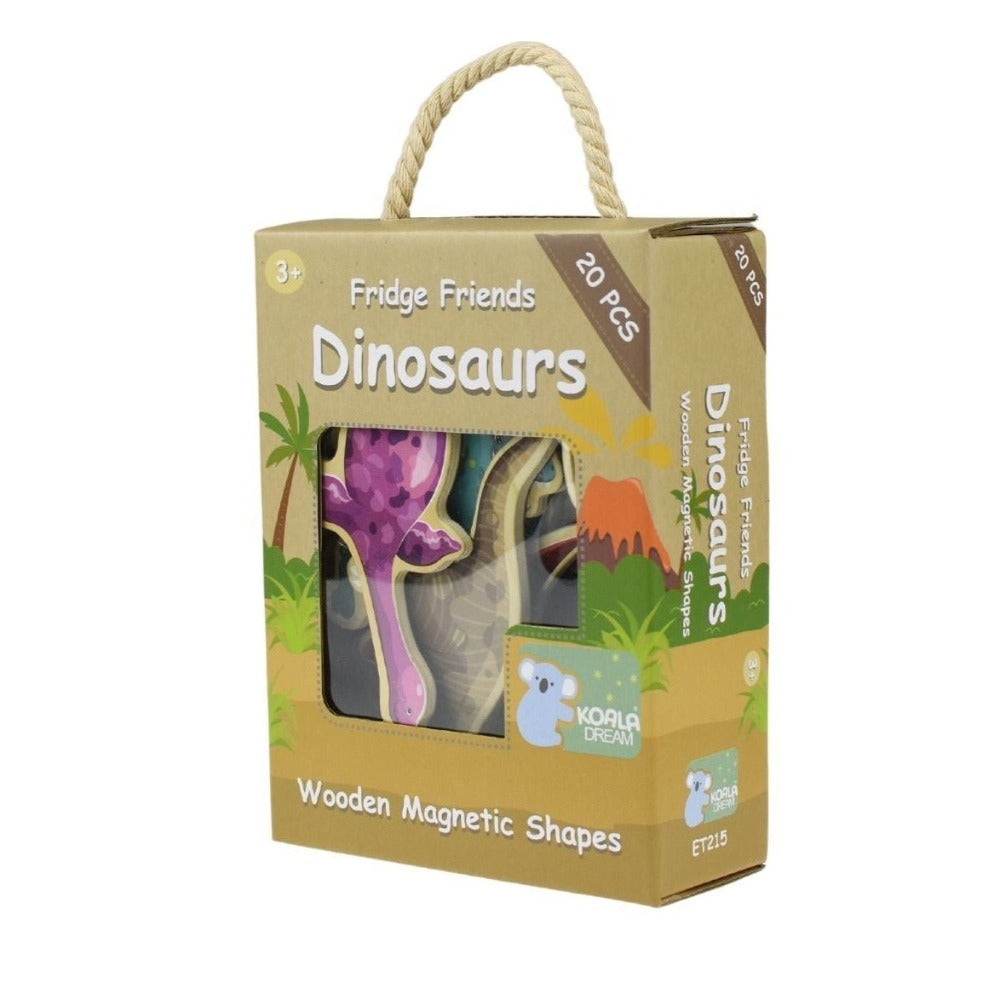 20Pcs Dinosaurs Wooden Fridge Magnets