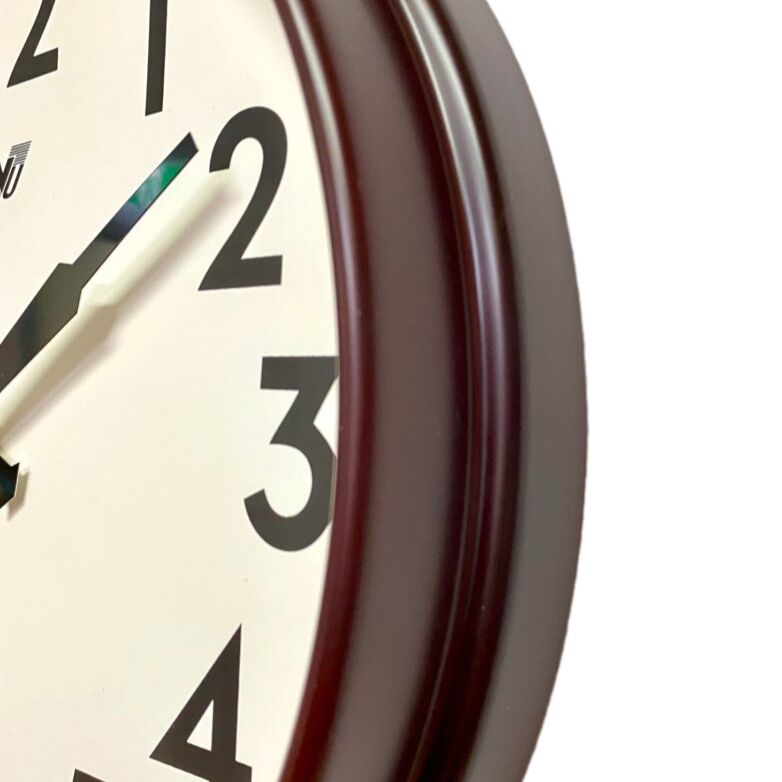 Frosted Brown Frame Wall Clock 32cms (Available in 2 colors)