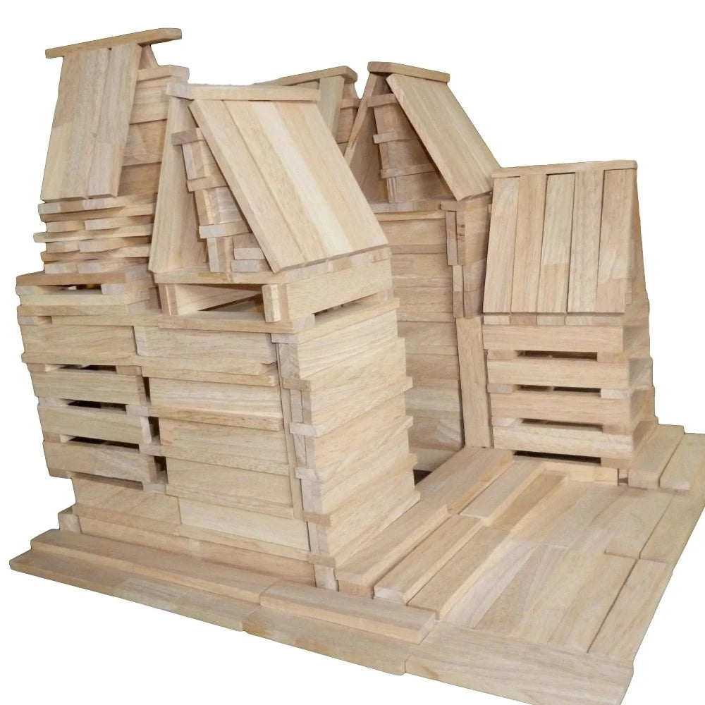 Fun Play Natural Planks- 200 Pieces
