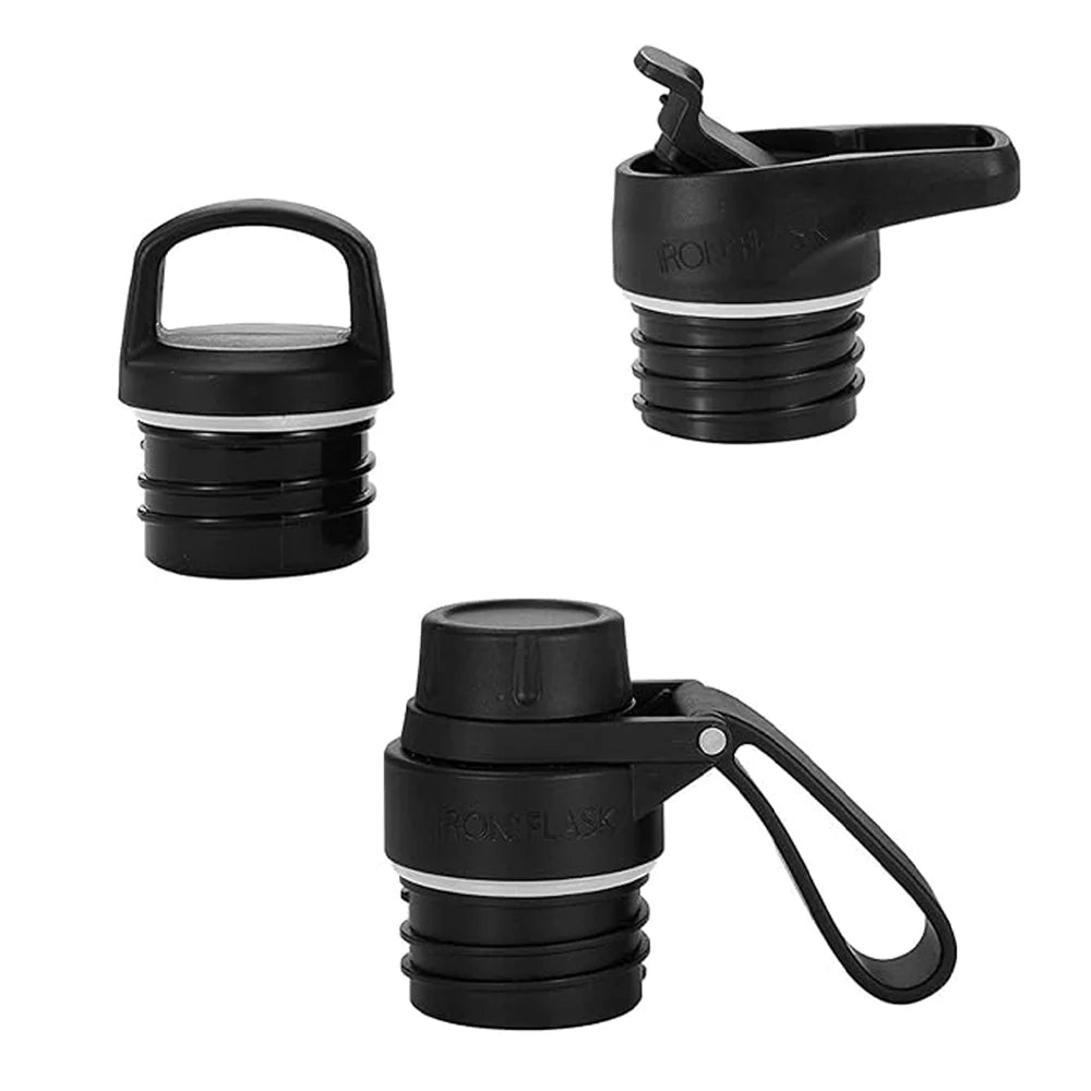 Functional Iron Flask Narrow Mouth Bottle with Spout Lid 1900ml