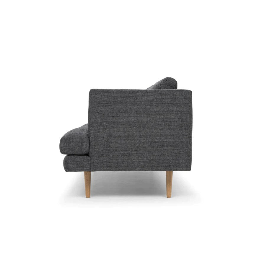 Gallery Glamour 3-Seater Sofa-Metal Grey