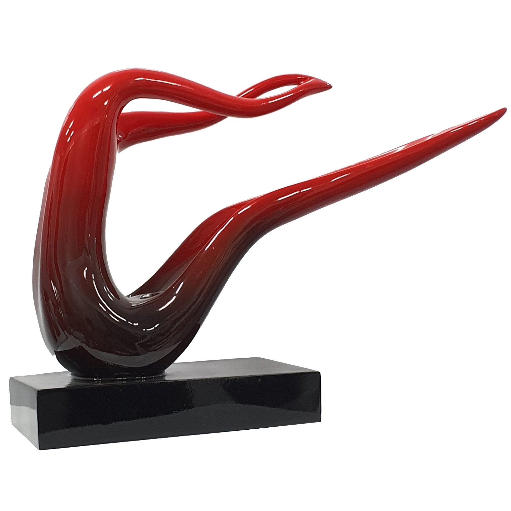Gentle Repose Abstract Sculpture - Red