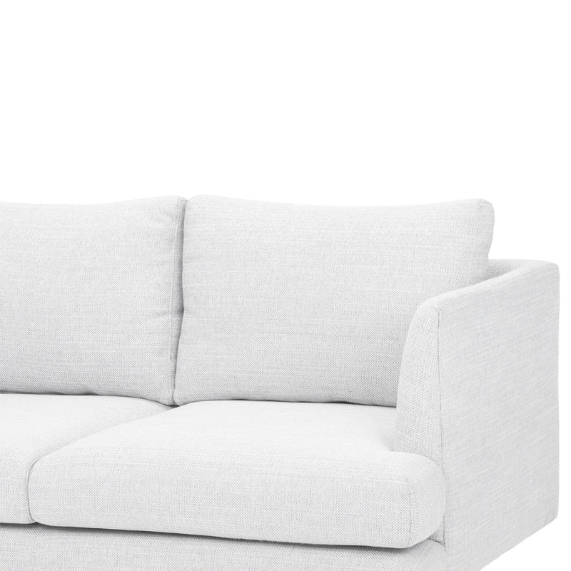 Gilded Grandeur 2-Seater Sofa-Light Grey