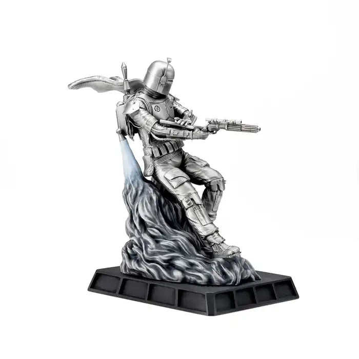 Gilt Boba Fett Battle Ready Pewter Figurine (Available in 2 Colors)