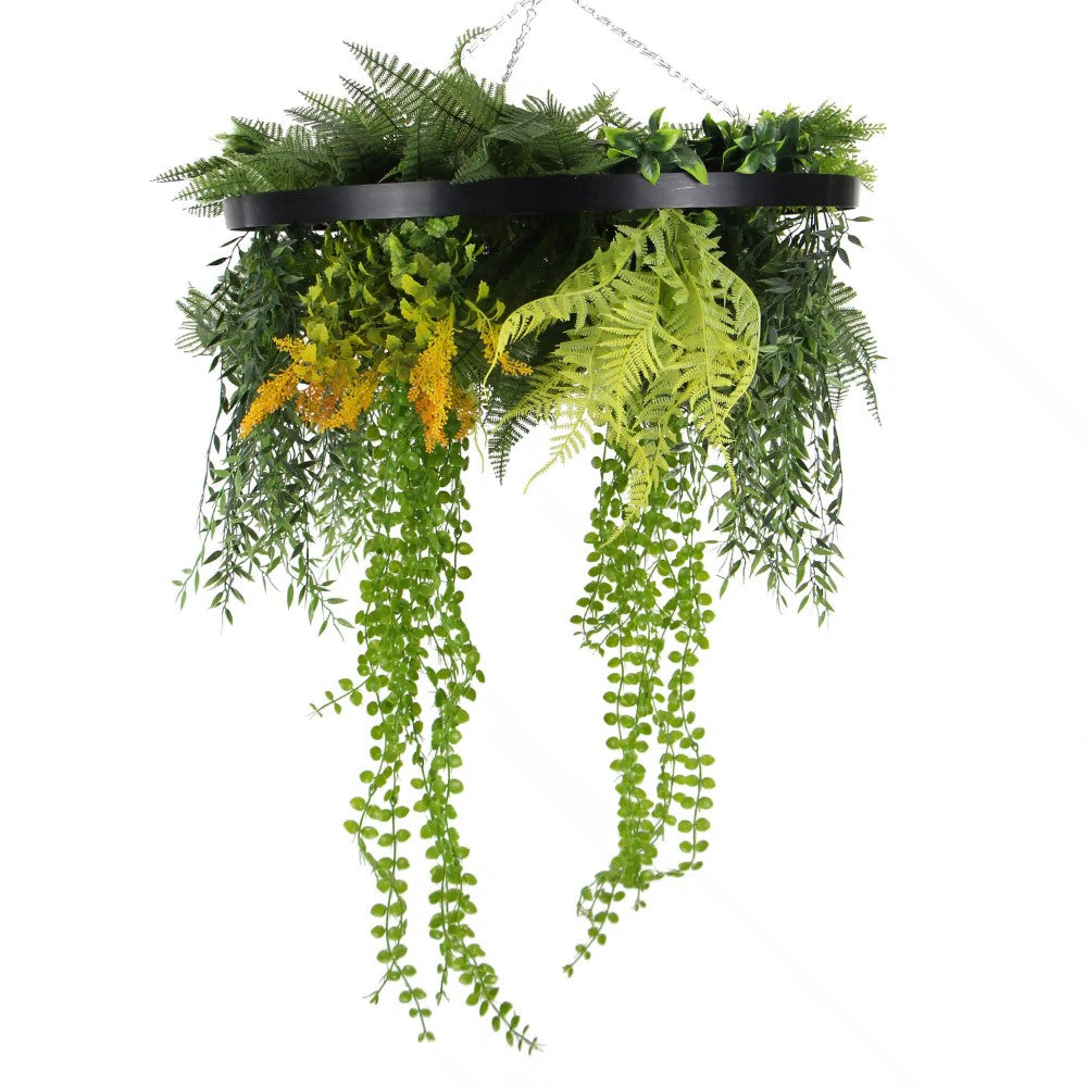 Gilt Garden Artificial Hanging Wall Disc 60cms