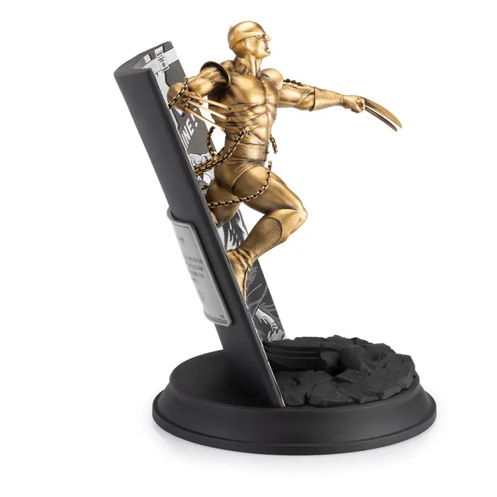 Gilt Wolverine The Incredible Hulk Volume 1 Pewter Figurine- Gold