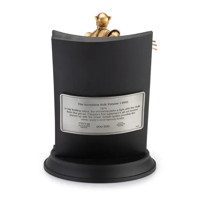 Gilt Wolverine The Incredible Hulk Volume 1 Pewter Figurine- Gold