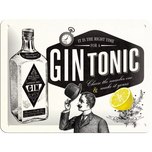 Gin Tonic - Sign Board 15 x 20cm