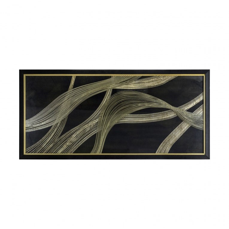 Glamorous Current Two-Tone  Framed Art