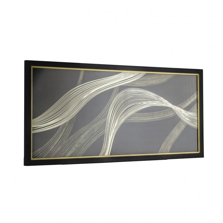 Glamorous Current Two-Tone  Framed Art