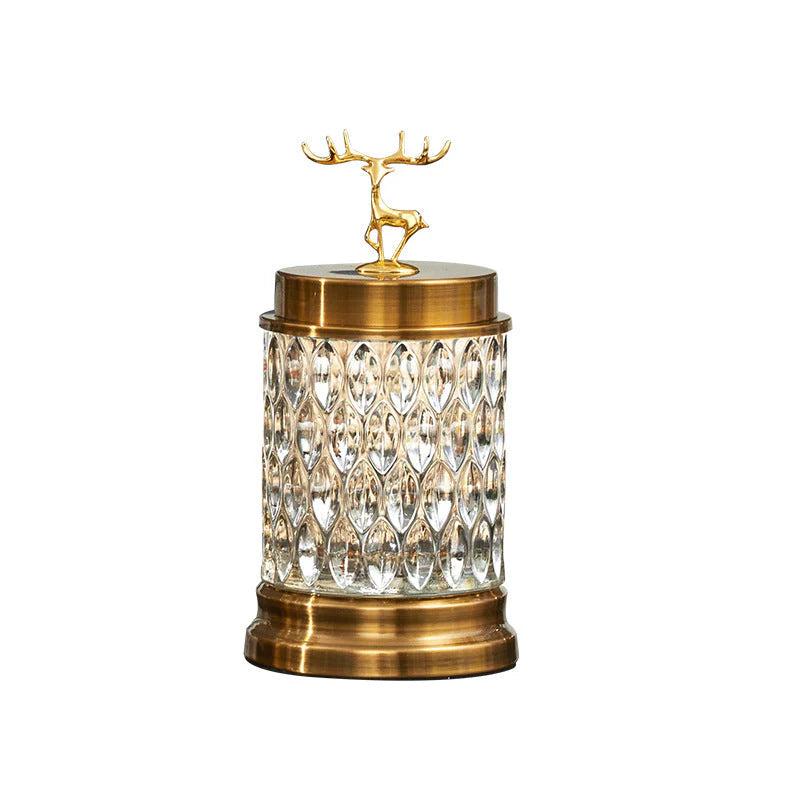 Glass Candy Jar Food Storage Table Decor 23cms