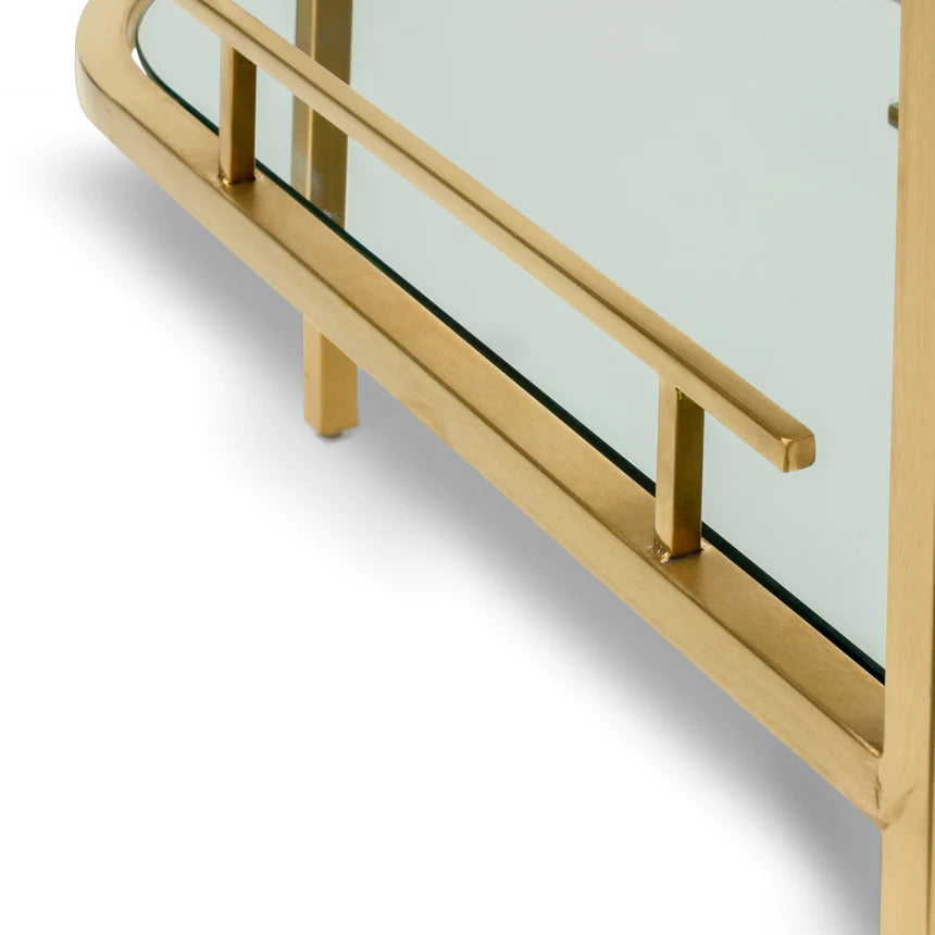 Glass Metal Royal Bar Cart