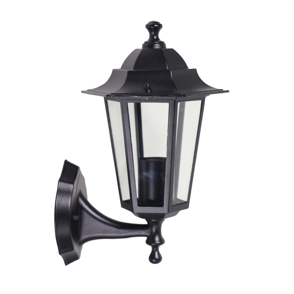 Glass Panel Traditional Outdoor Wall Light (Available in 2 Colors)