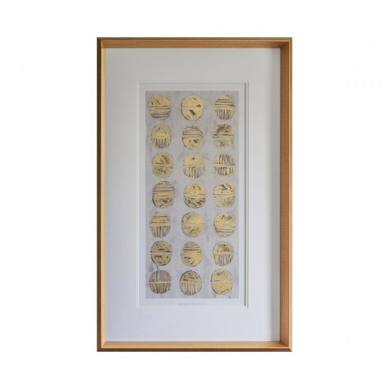 Gleaming Relic Chronicle Metallic Framed Art