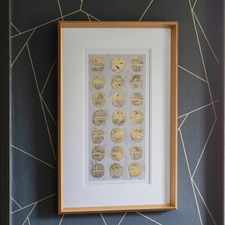 Gleaming Relic Chronicle Metallic Framed Art