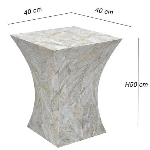 Gleeson Shimmering Pearl Side Table