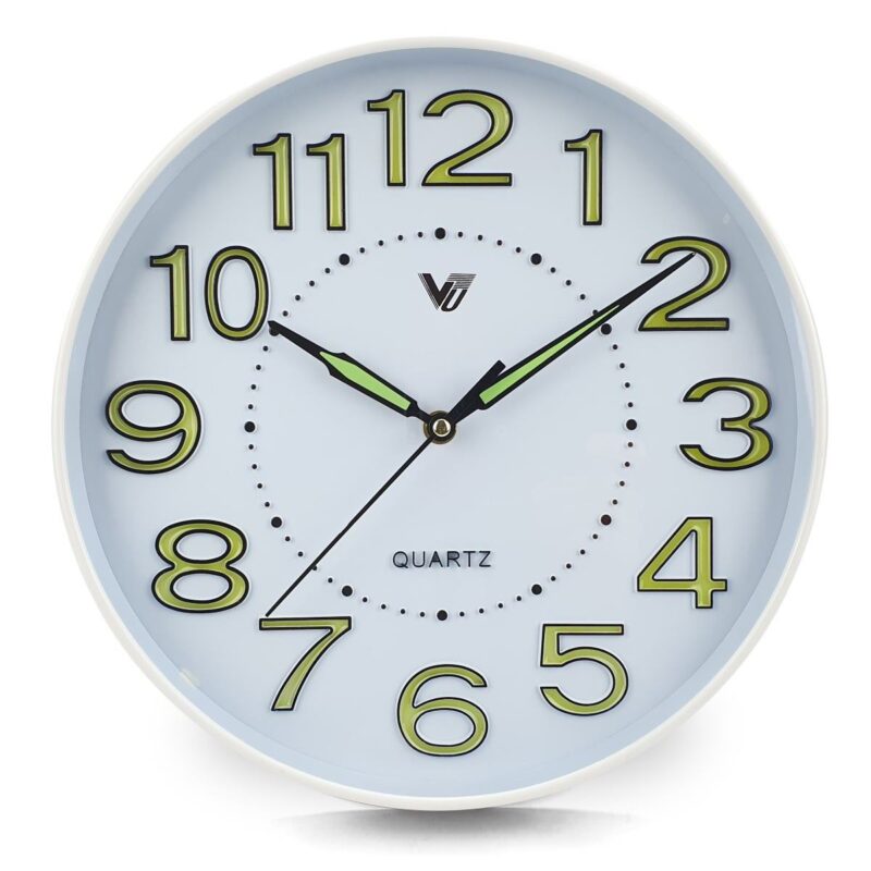 Glow-In-Dark Wall Clock 30cms - Round