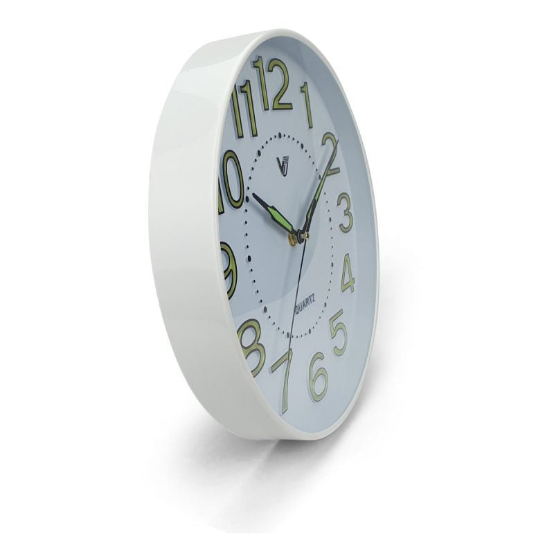 Glow-In-Dark Wall Clock 30cms - Round