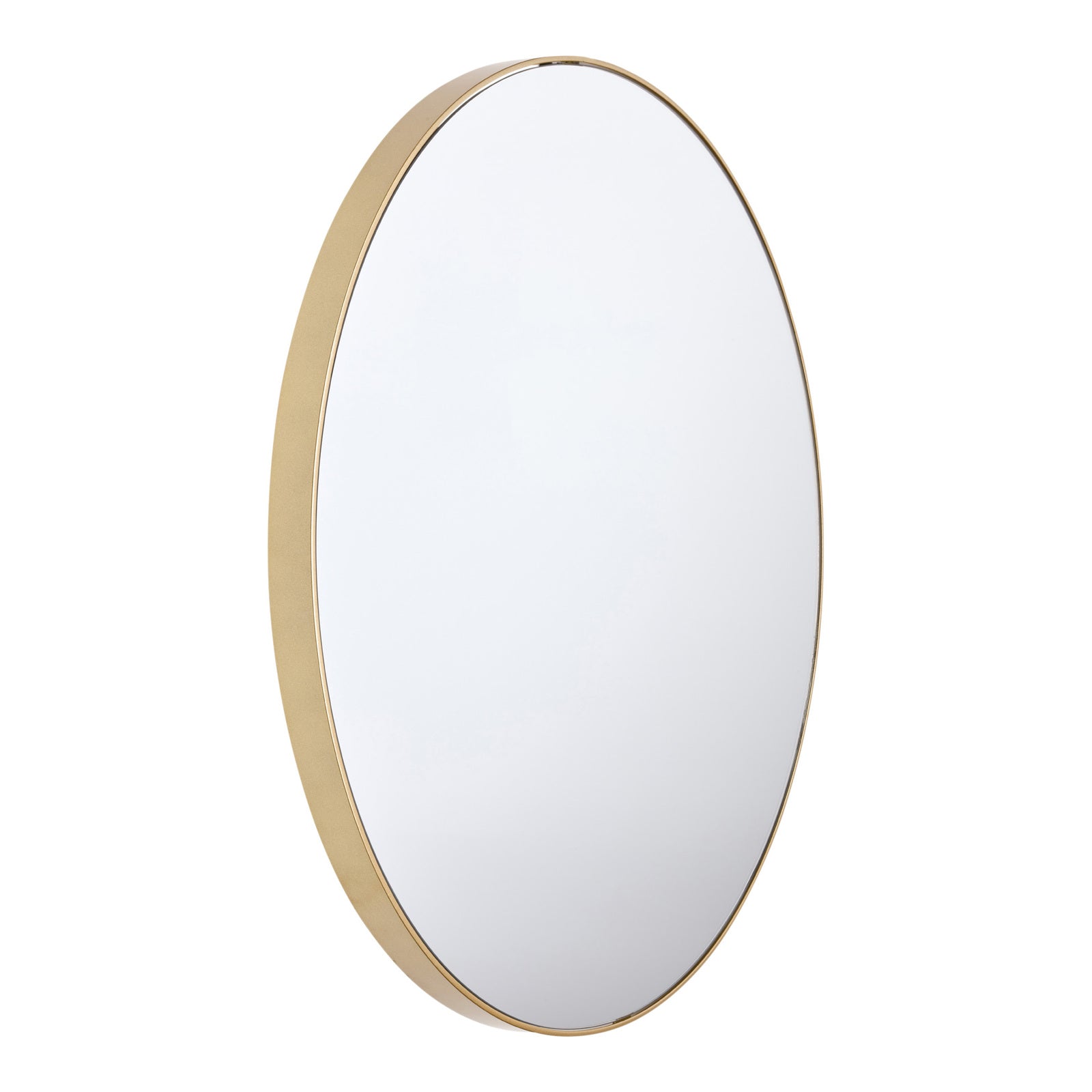Glowing Glamour 60cm Iron Mirror - Champagne Gold