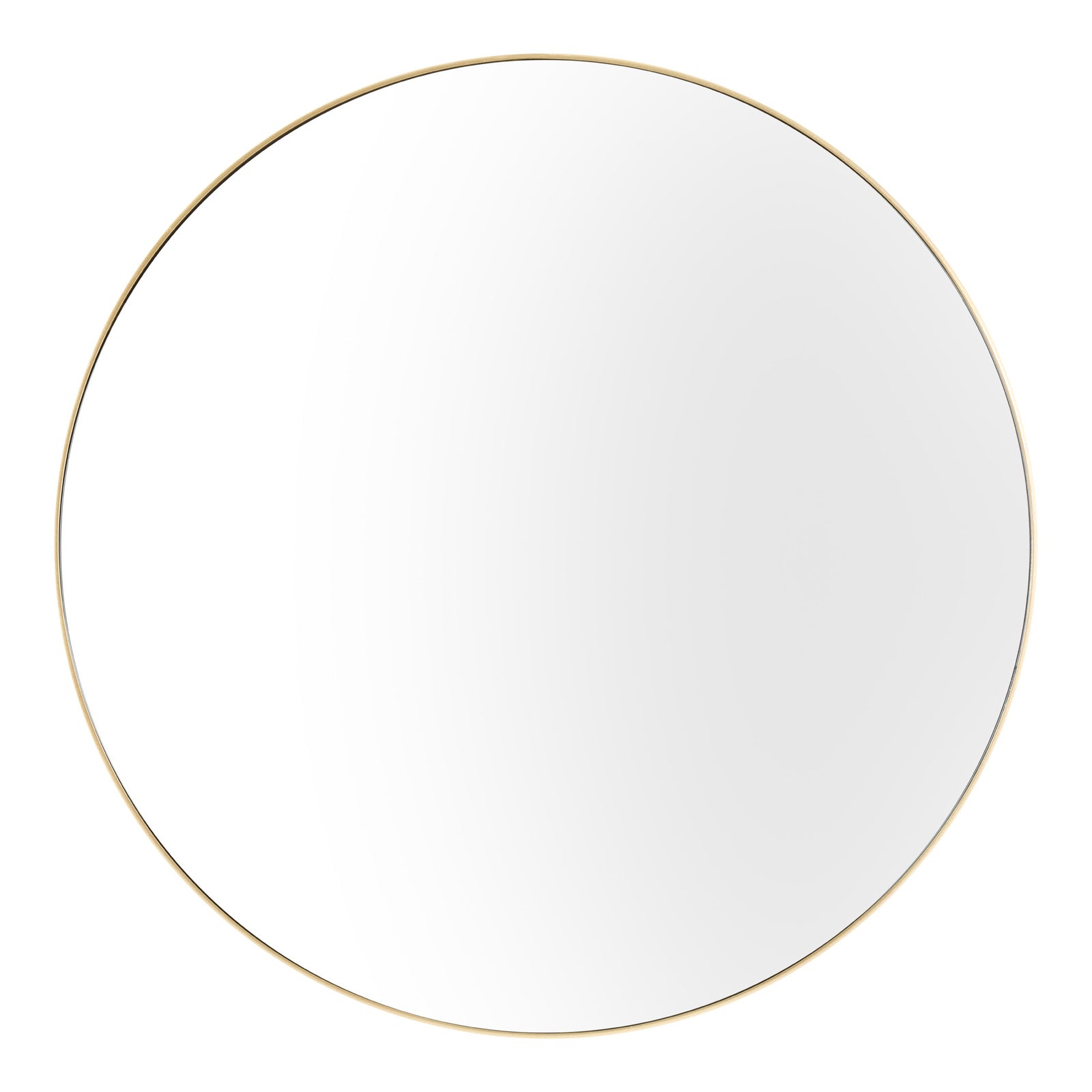Glowing Glamour 60cm Iron Mirror - Champagne Gold