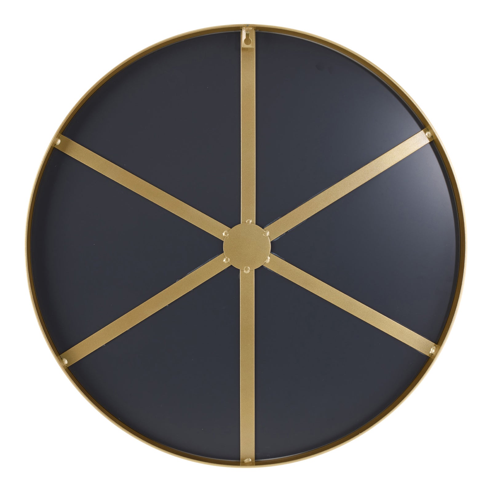 Glowing Glamour 60cm Iron Mirror - Champagne Gold