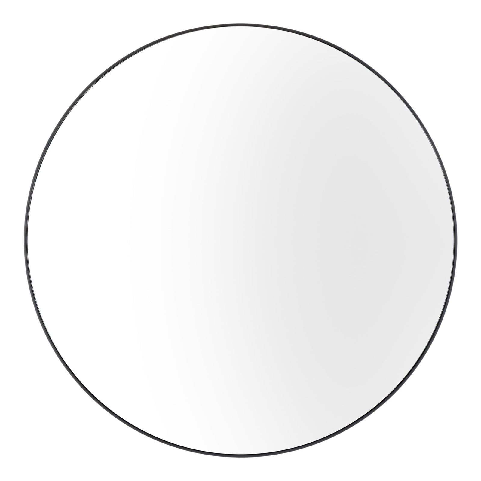 Glowing Glamour 60cm Iron Mirror - Black