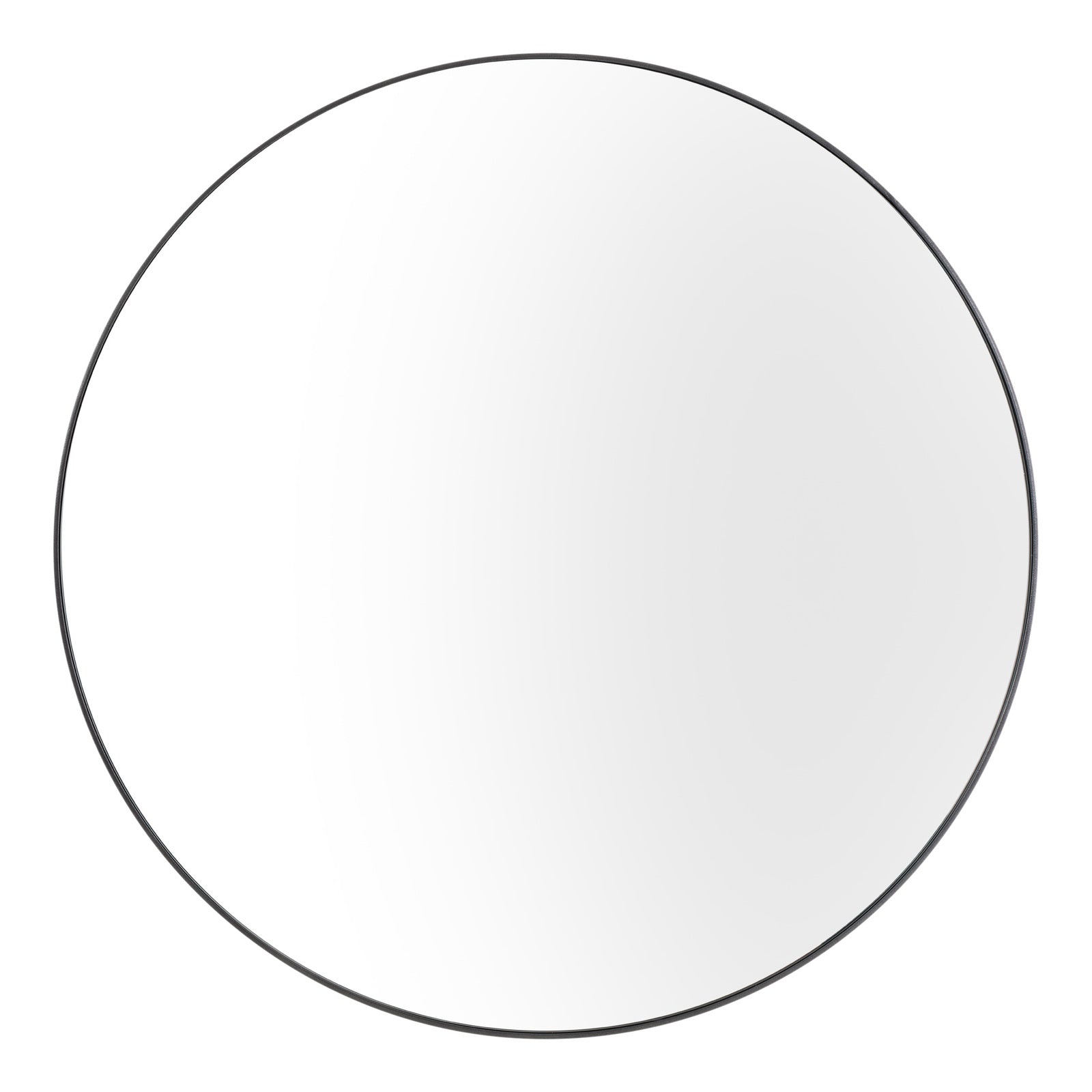 Glowing Glamour 80cm Iron Mirror - Gun Metal