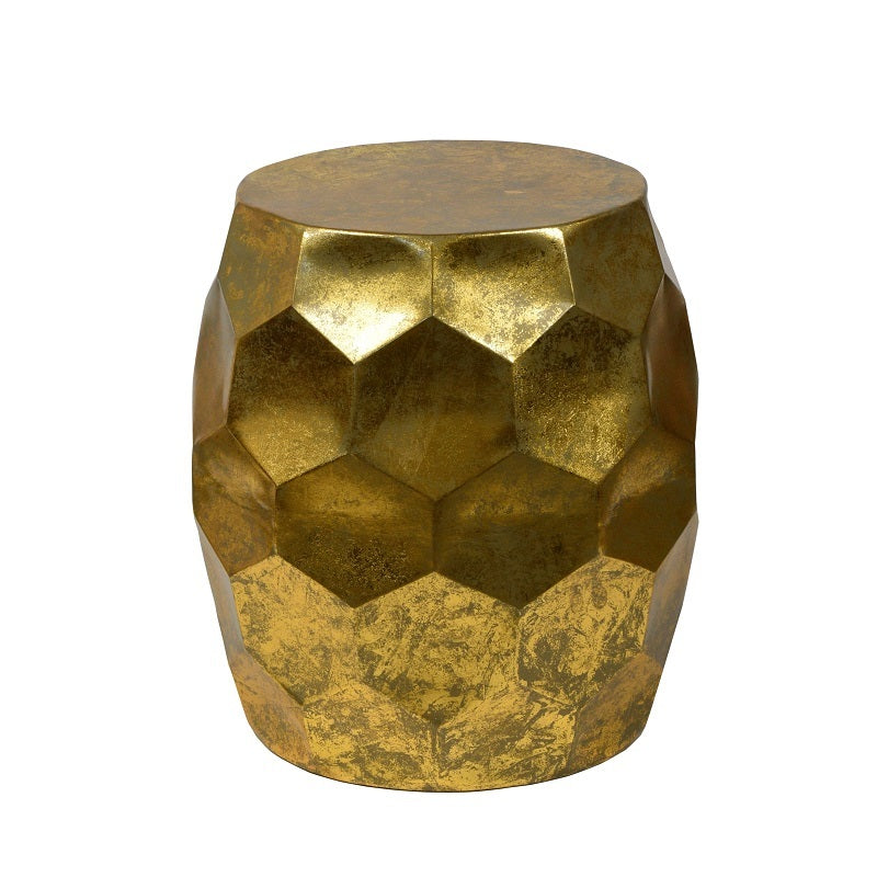 Golden Honeycomb Side Table