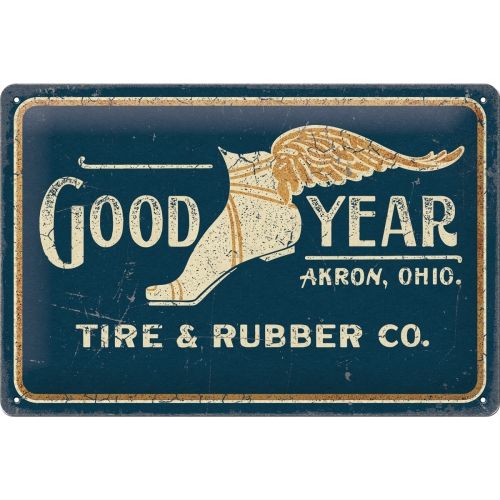 Goodyear Wing Foot Long - Sign Board 20 x 30cm