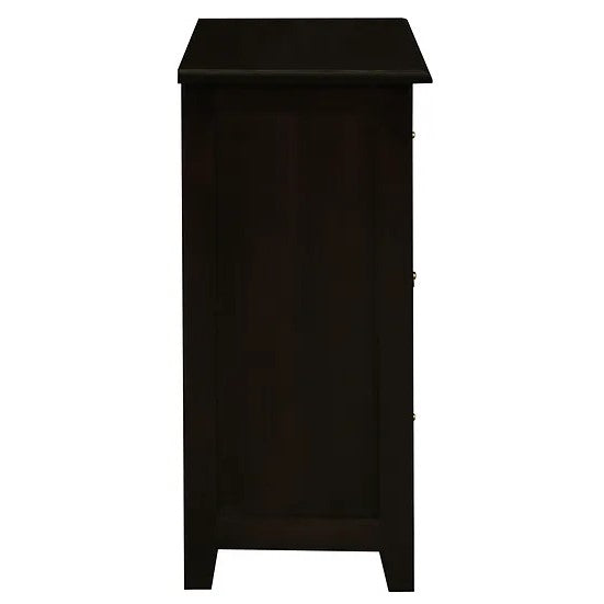 Graceful 3 Drawer Lamp Table - Dark Brown