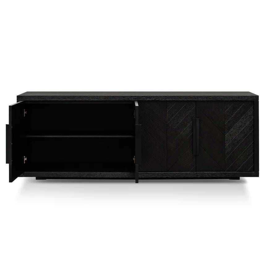 Graceful Glamour Side Table 200cms - Black