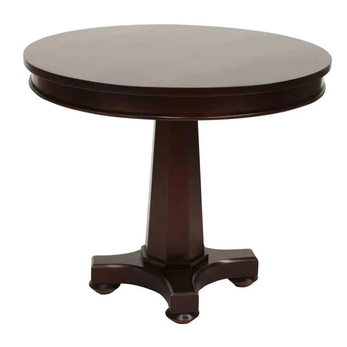 Graceful Wooden Macleay Pedestal Table - Dark Mahogany