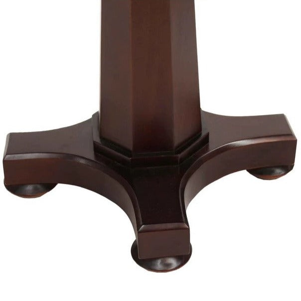 Graceful Wooden Macleay Pedestal Table - Dark Mahogany