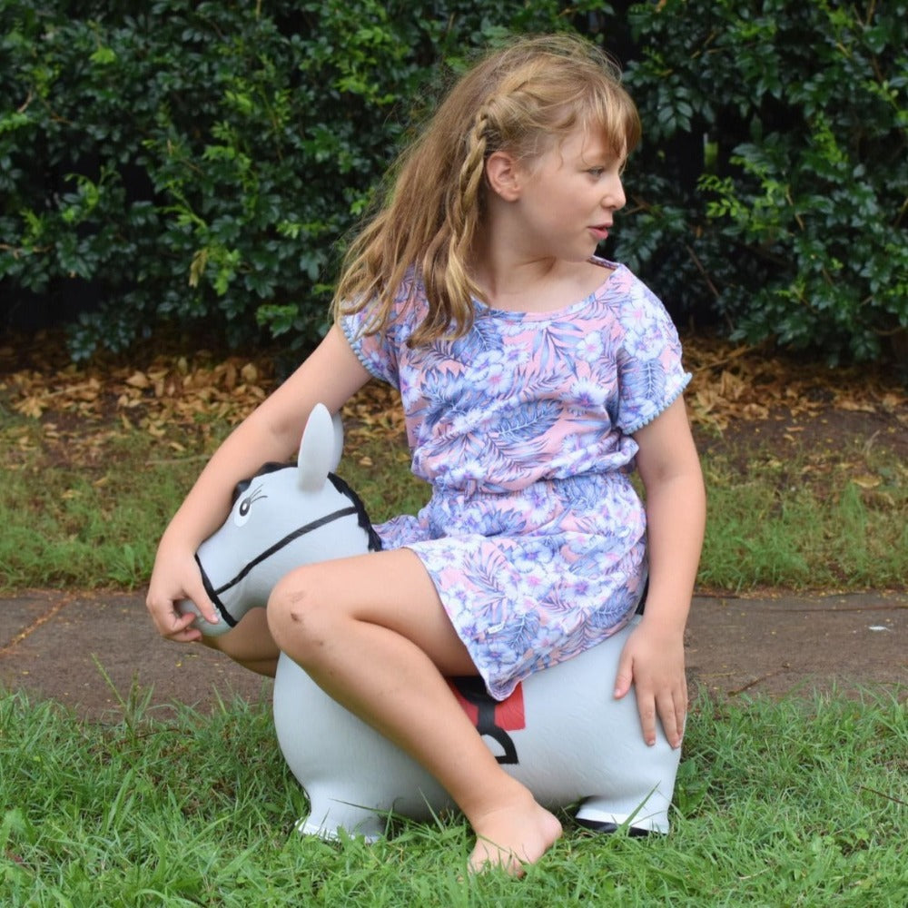 Inflatable Outdoor Bouncy Rider - Granite The Horse