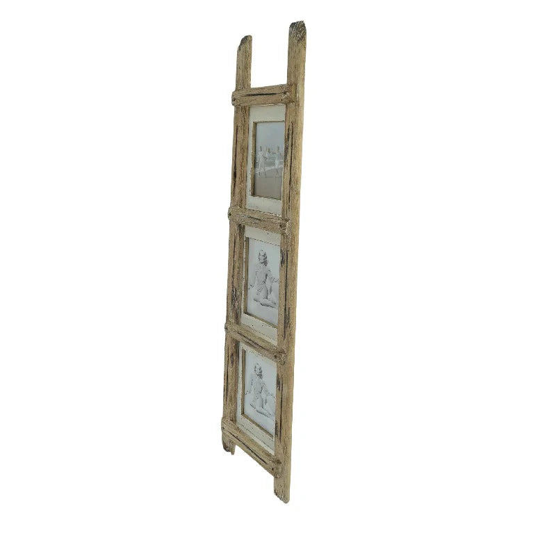 Handcrafted 'Ladder' Floor/Wall 4x6/5x7" Photo frames