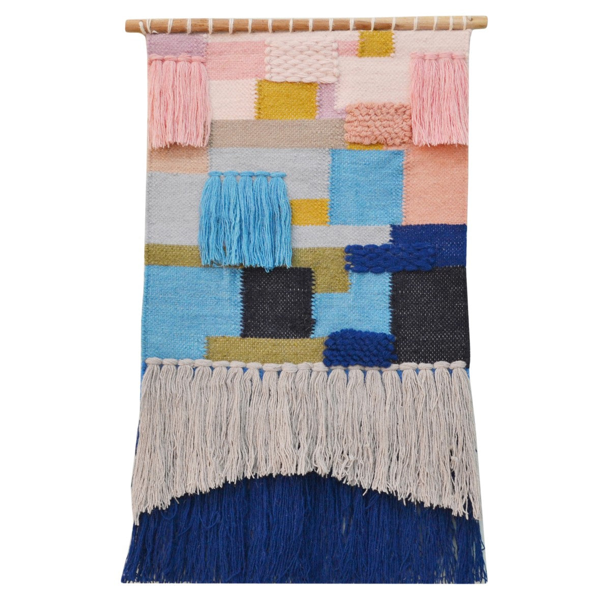 Handcrafted Artistry Woolen Wall Art - Multicolor