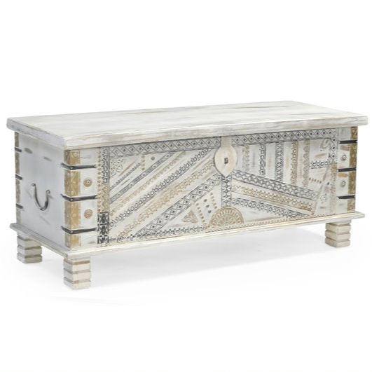 Handcrafted Eclectic Storage Coffee Table