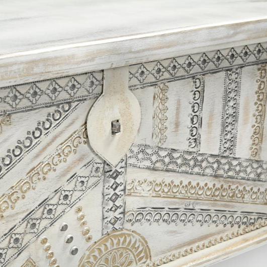 Handcrafted Eclectic Storage Coffee Table