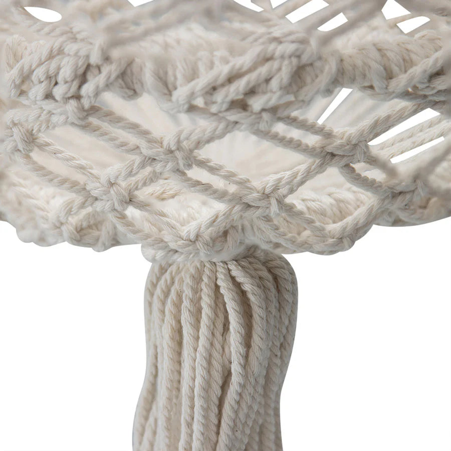 Handcrafted Macrame with Timber Potplant Hanger 90cms