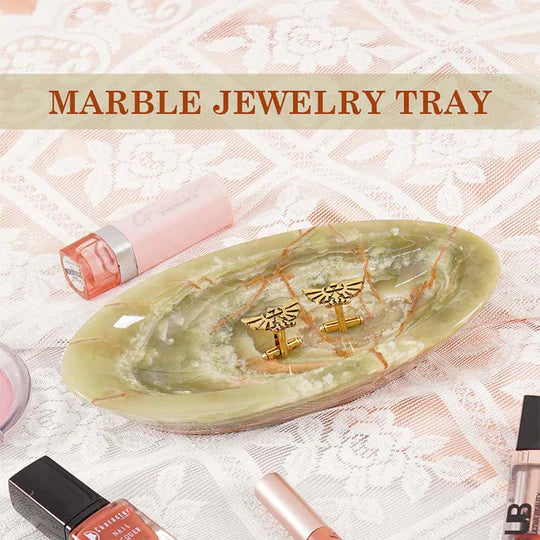 Handcrafted Marble Jewelry Tray - Available in 3 Colors