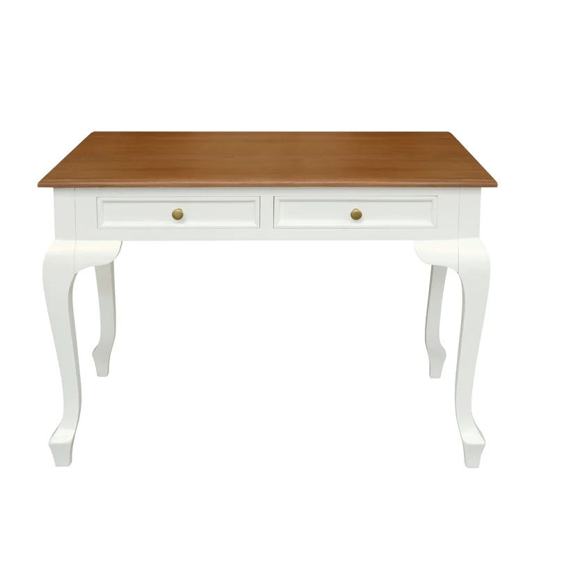 Handcrafted Queen Anne Grand Executive Desk - 105cms