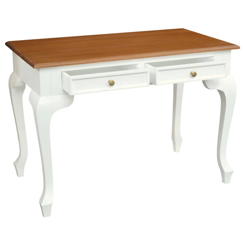 Handcrafted Queen Anne Grand Executive Desk - 105cms
