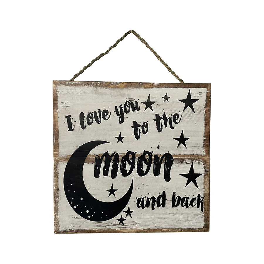 Handcrafted 'Moon and Back' Wall Decor