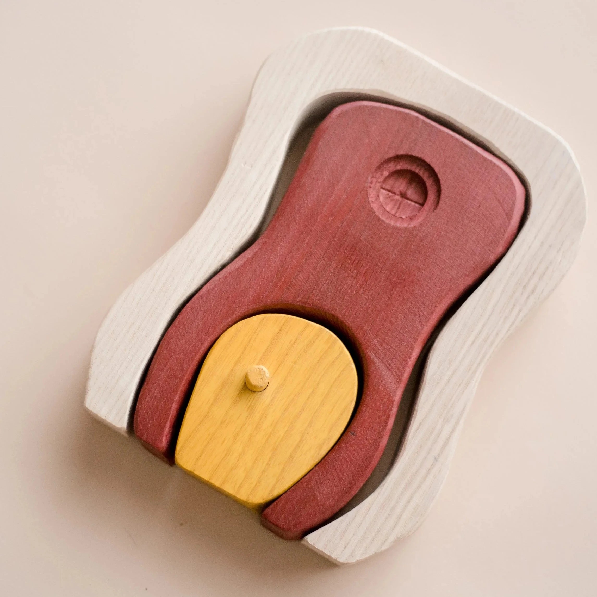 Handcrafted Wooden Nesting Fairy Shape Sorters