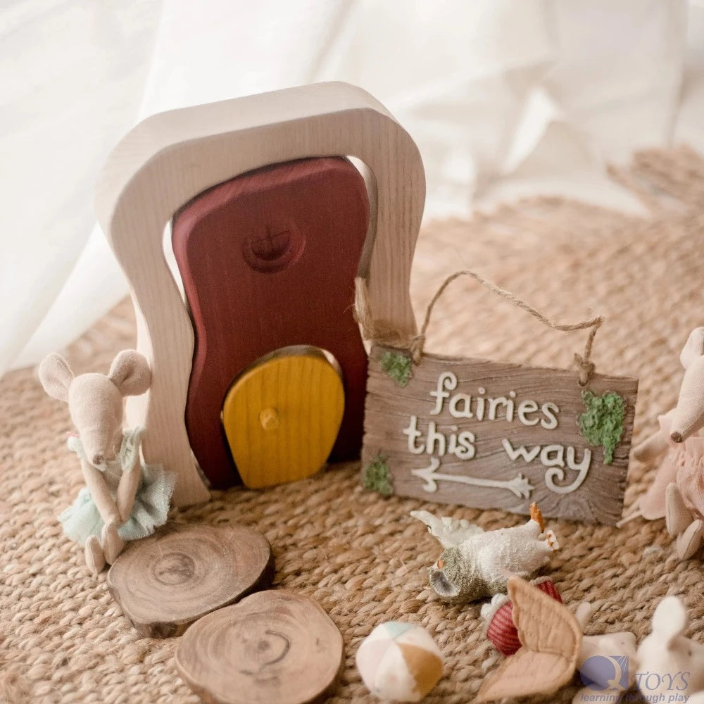 Handcrafted Wooden Nesting Fairy Shape Sorters