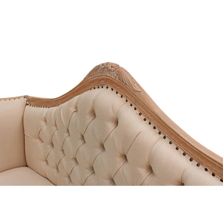 Handcrafted Vintage Madrid Couch Sofa - Weathered Oak