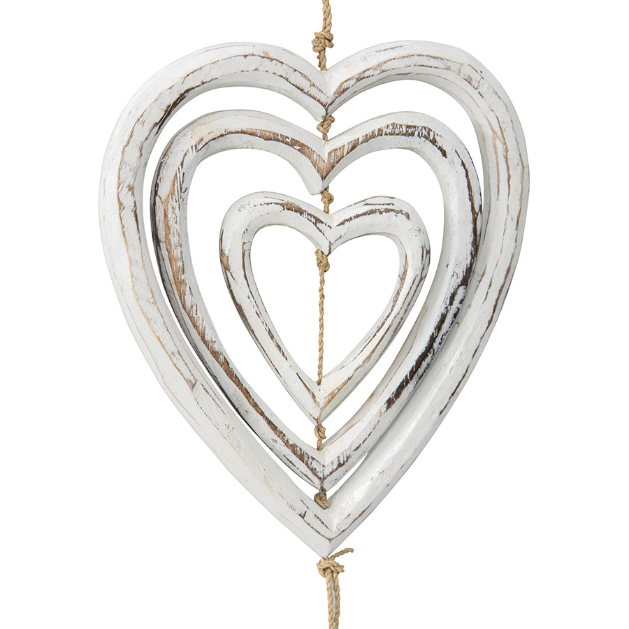 Handmade Designer 3 Hearts Hanging Wall Decor